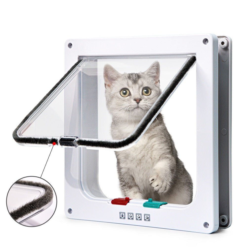 SafeFold - Veelzijdige Vouwdeur met 4-Weg Kattenluik & Veiligheidssluiting