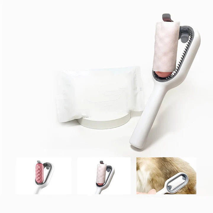 3-in-1 Borstel | Voor honden en katten | Massageborstel