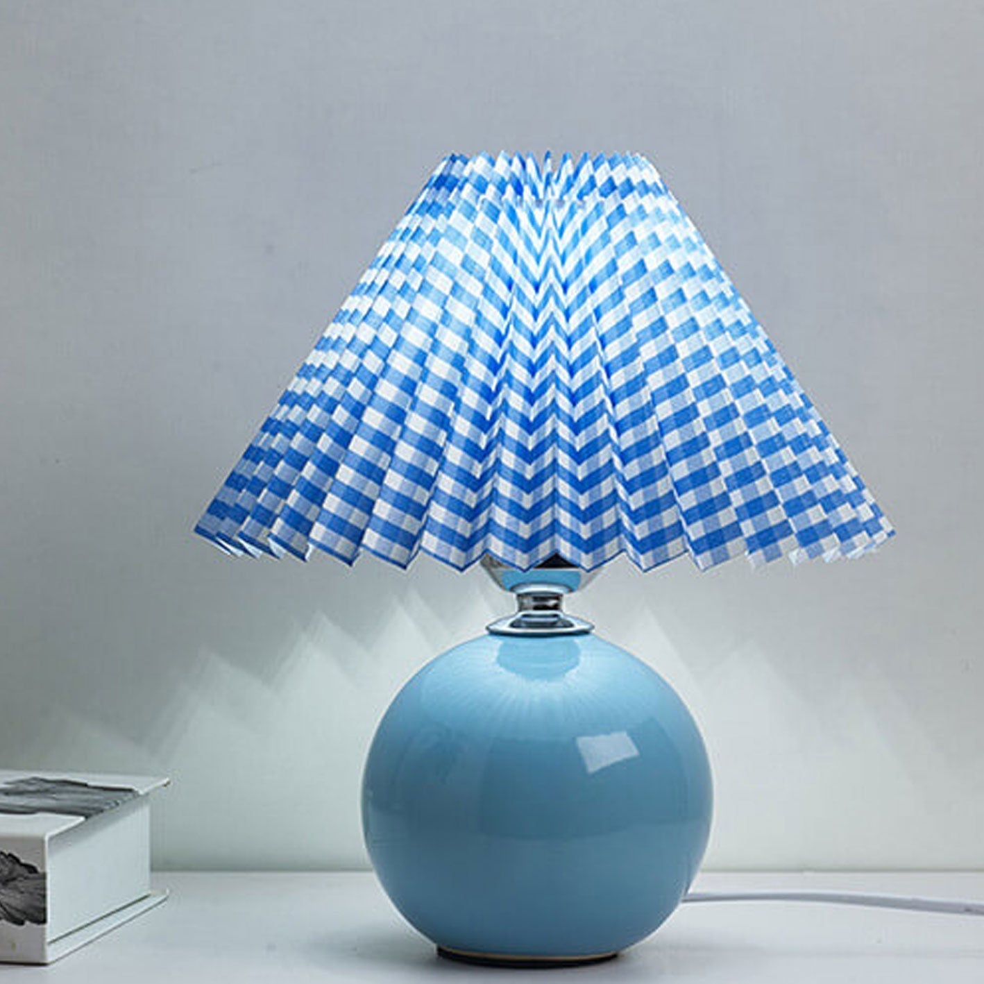 Nordic Ceramic Pleated Table Light | 1-Lamp