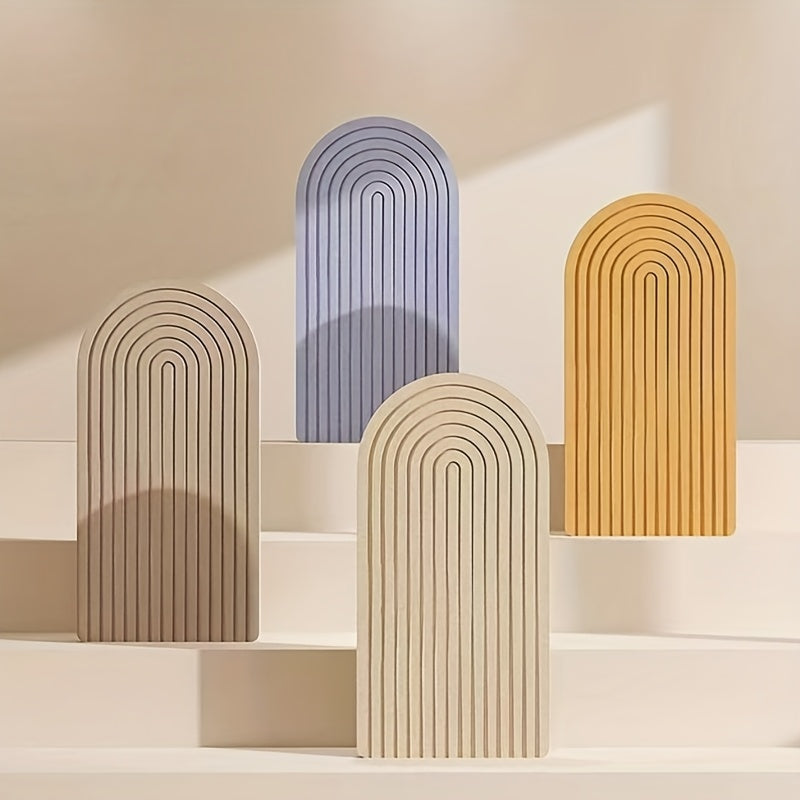 Boogvormige Vilt-Pinnwand – Extra Groot, Zelfklevend en Modern Design