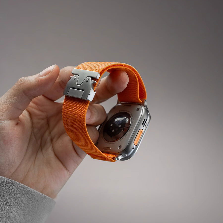 LuxeFlex Elite Nylon Band | Comfortabele en stijlvolle stretchband voor Apple Watch