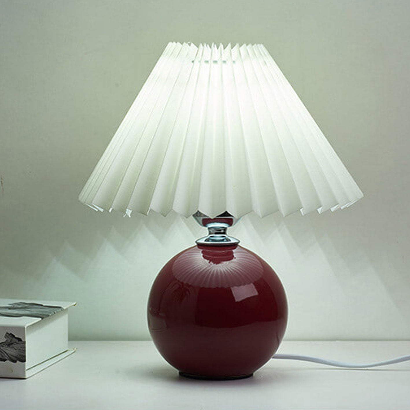 Nordic Ceramic Pleated Table Light | 1-Lamp