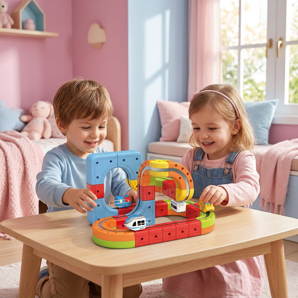 Magnetische Kubustreinset Kinderspeelgoed