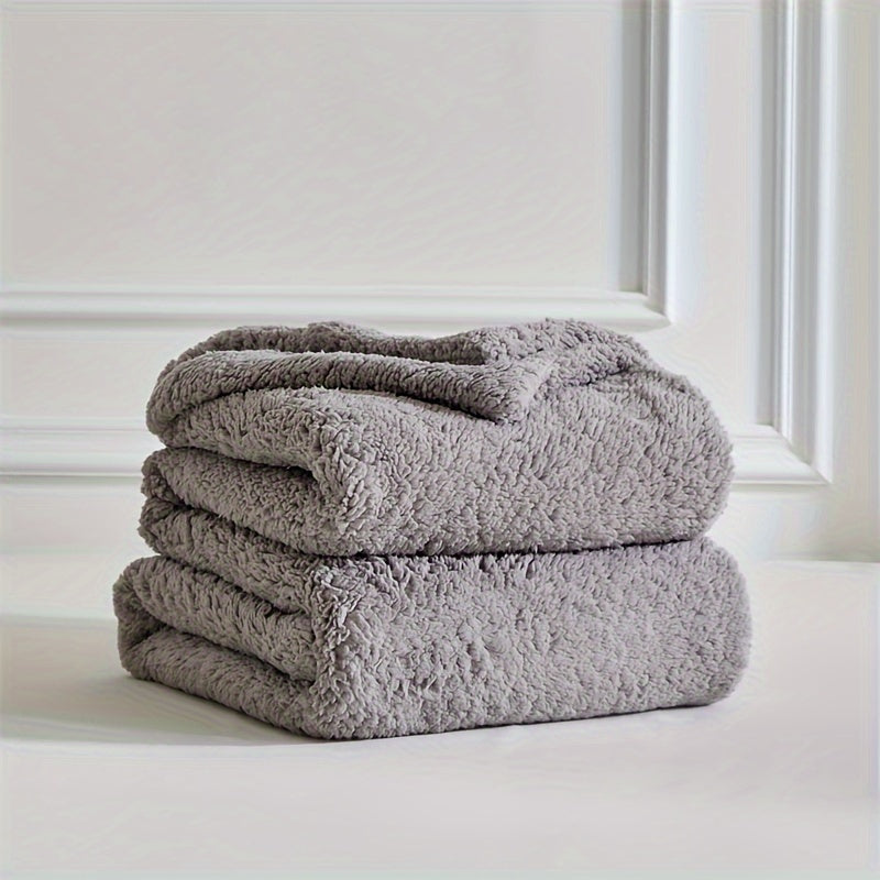 Ultra Zachte Sherpa Fleece Deken – Warme en Comfortabele Knuffeldeken voor Thuis