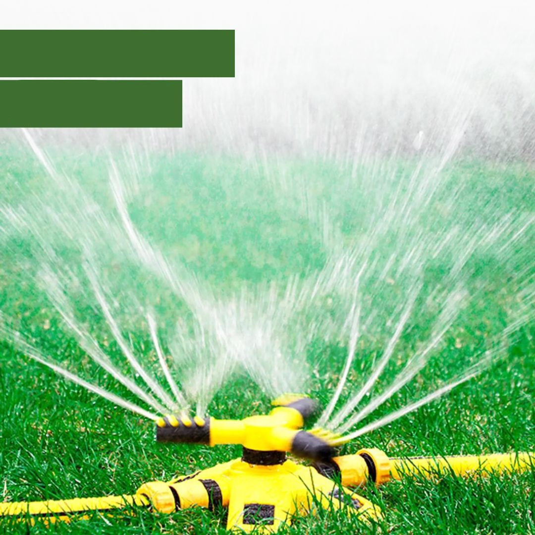 AquaLux 360º Sprinkler Systeem | Automatische irrigatieoplossing met een versterkte 15M slang voor optimale tuinverzorging