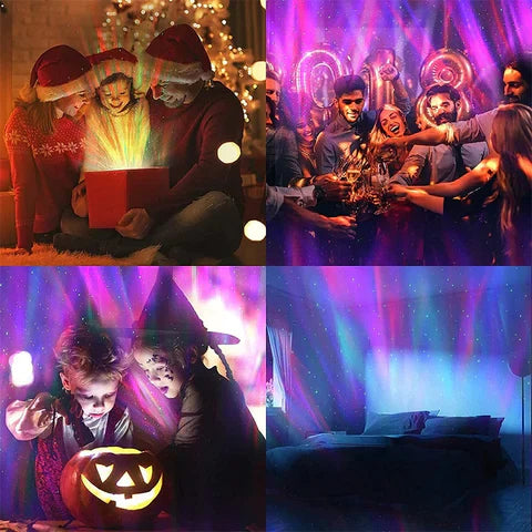 Magische Tischlampe Auroralight-Noorderlichtprojector met Muziekbediening