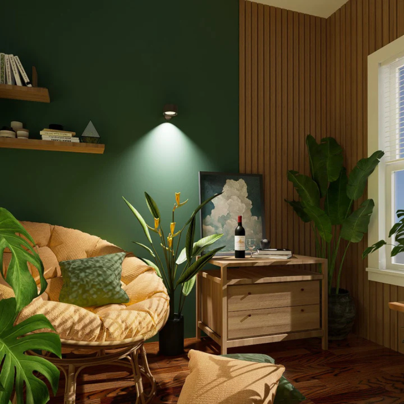 LuxeLumen Draadloze Dimbare LED Wandlamp | 360° draaibaar voor optimale verlichtingservaring