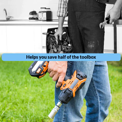 SocketUniversal - vervangt meer dan 100 maten moeren, bouten en schroeven