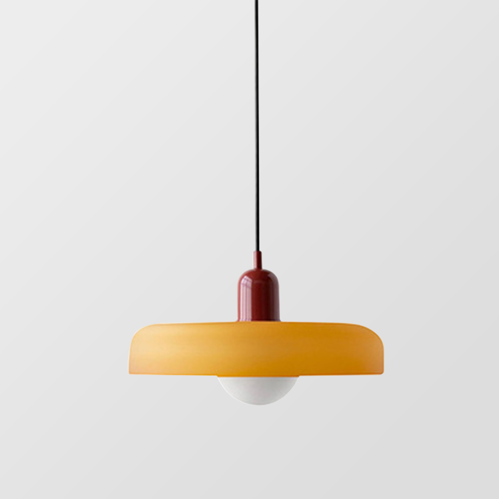 Bauhaus Hanglamp in Gekleurd Glas