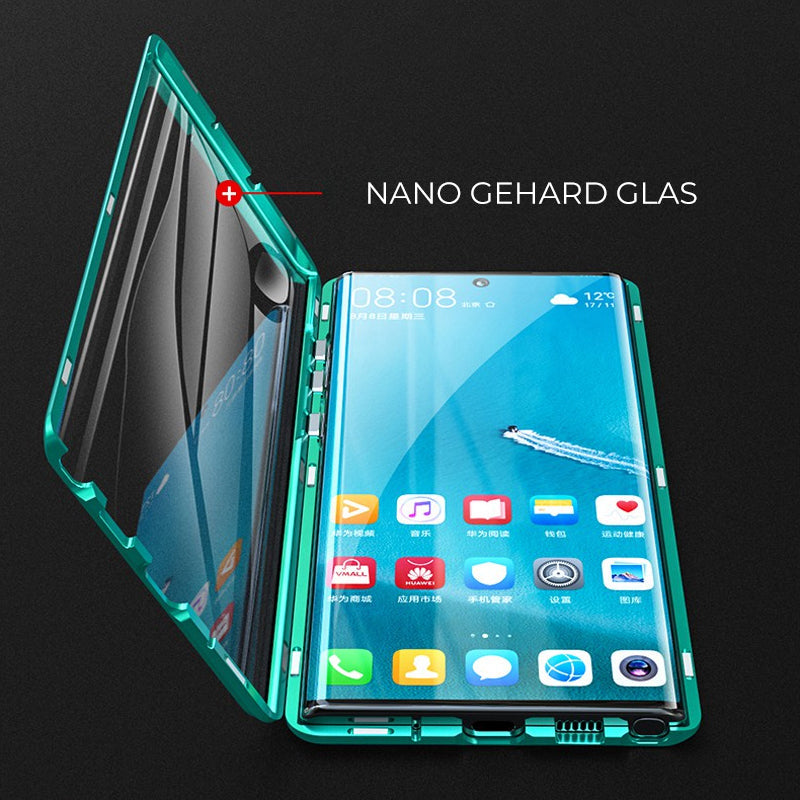 Sandsberg gehard glas dubbele telefoonhoes voor Samsung