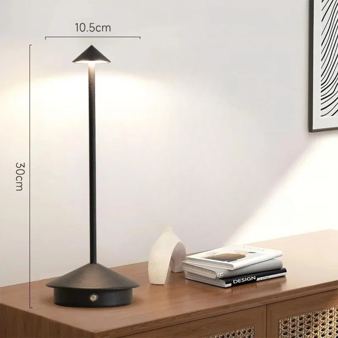 Moderne Aluminium Kegel LED Accu Tafellamp 1-Licht