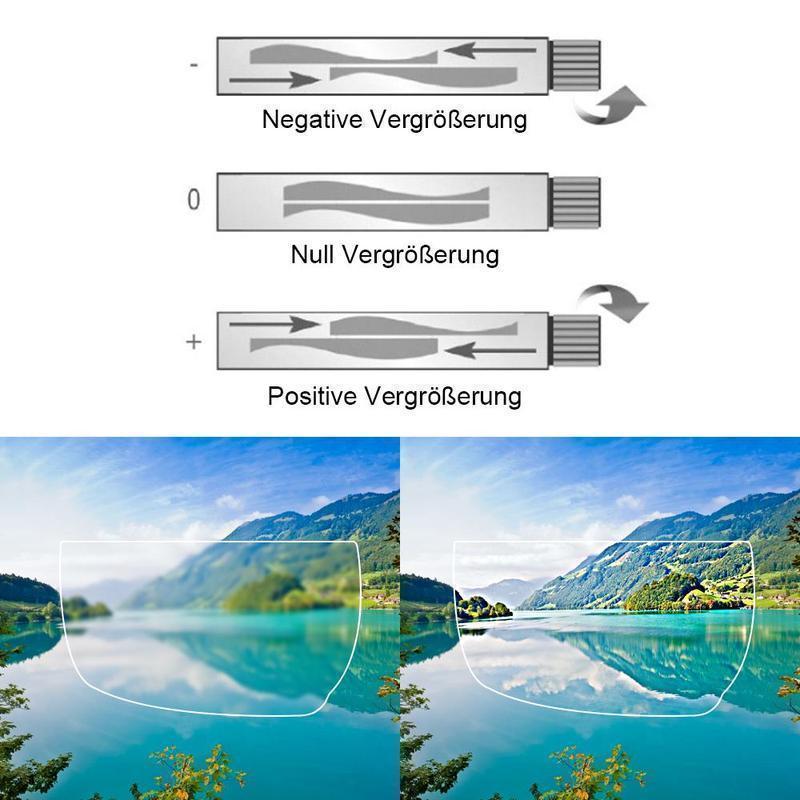 Sandsberg | Focussable Leesbril Unisex | Verstelbare Zoomlens | Zwart
