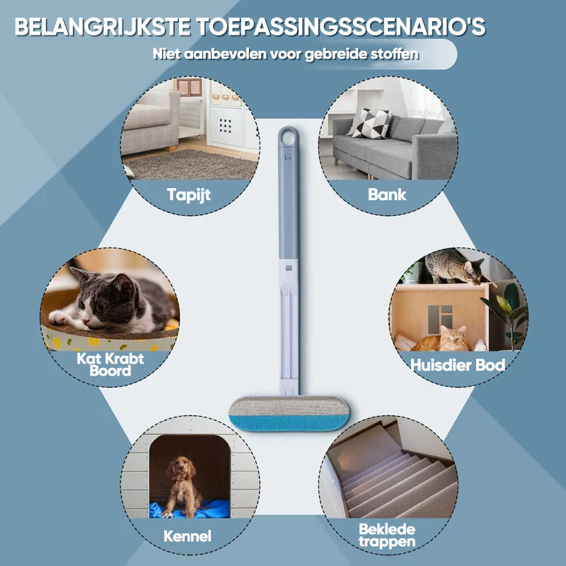 Élégance | Multifunctionele borstel – schone haren – stof verwijderd – in een oogwenk