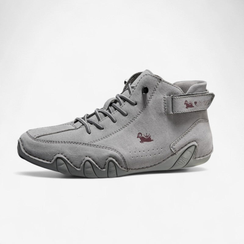 StadsSneak PU Sneakers – Ronde Neuzen met Antislipzool en Vetersluiting