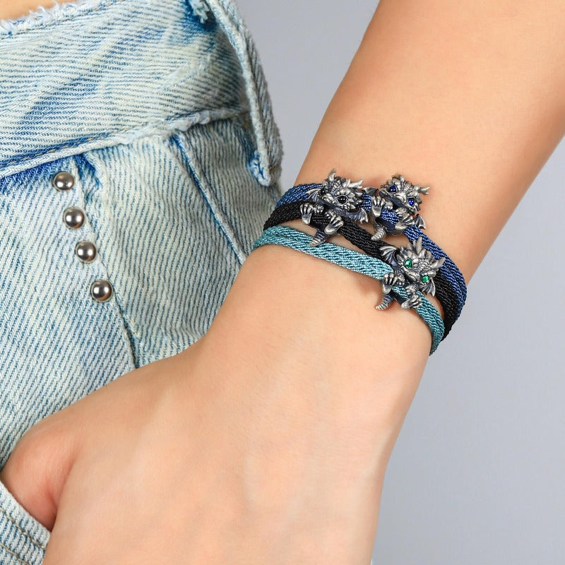 Handgemaakte Verstelbare Baby Draak Armband