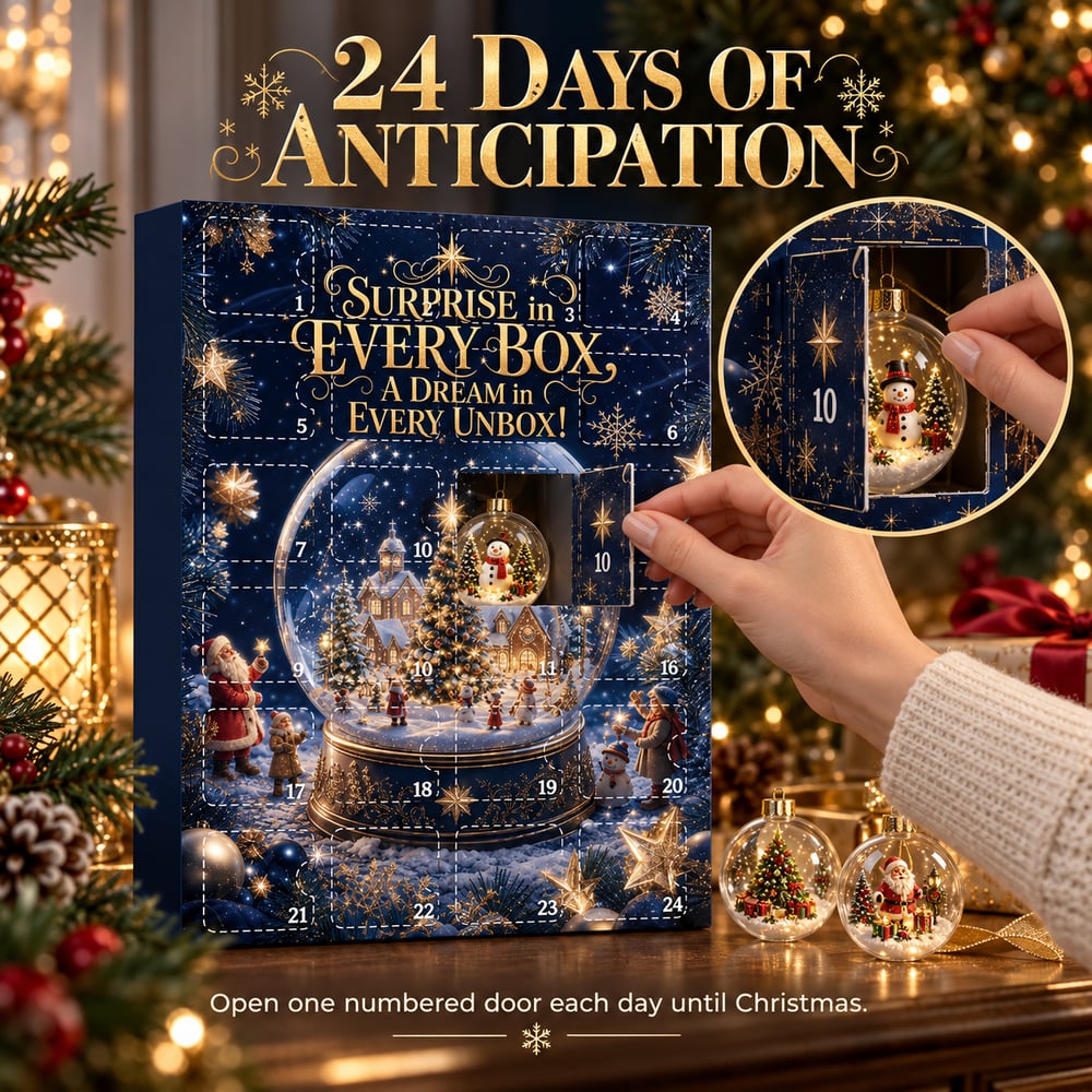 24-Dagen Adventskalender met verrassingen – 24 kerstballen om dagelijks te ontdekken
