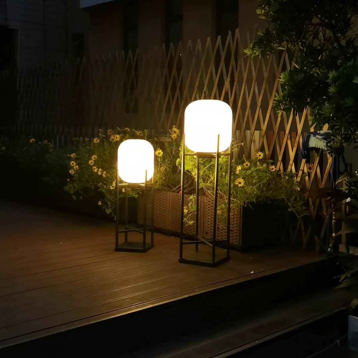 Solar Vloerlamp voor Buiten – Duurzame Sfeerverlichting voor Tuin en Terras