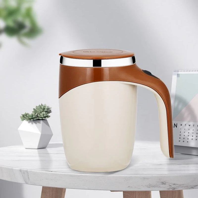 Zelfroerende Reisbeker 380 ml met USB-mixer – Elektrische Koffie- en Eiwitshaker