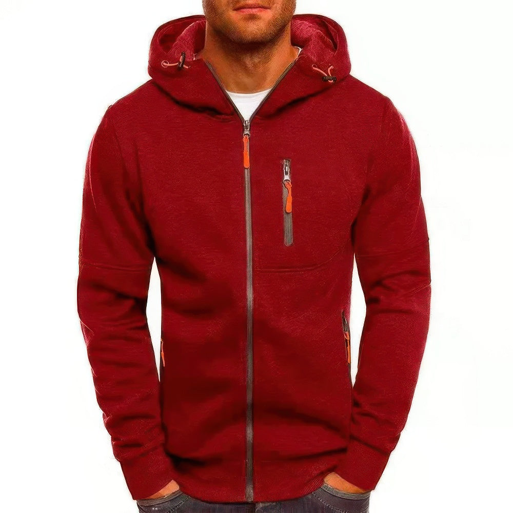 Comfortabele Heren Hoodie Vest met Rits