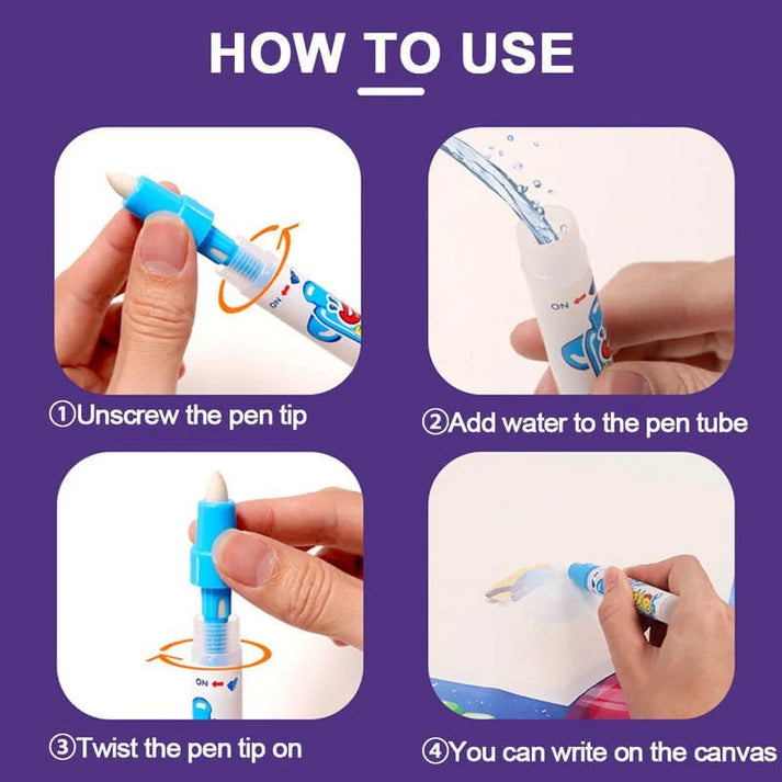 AquaLuxe Grand Water Art Mat | Extra grote magische tekenmat voor kinderen die creativiteit en eindeloos plezier inspireert