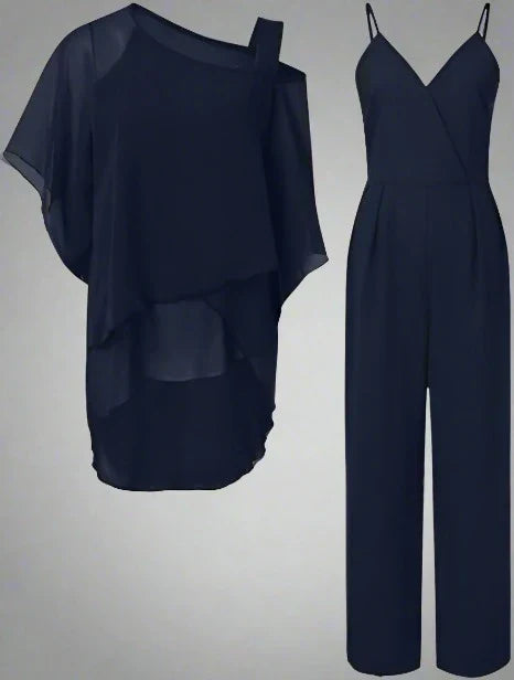 Luxe Chiffon Set voor Elegante Avonden