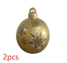 Opblaasbare Christmas Kerstbal 60 cm – Weerbestendige PVC Kerstdecoratie voor Buiten