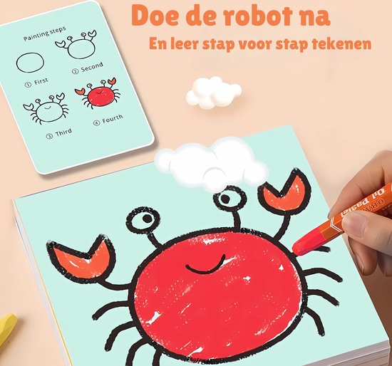 DrawMaster | Verbetert de tekenvaardigheid van een kind | Educatief speelgoed incl. 100 tekenkaarten