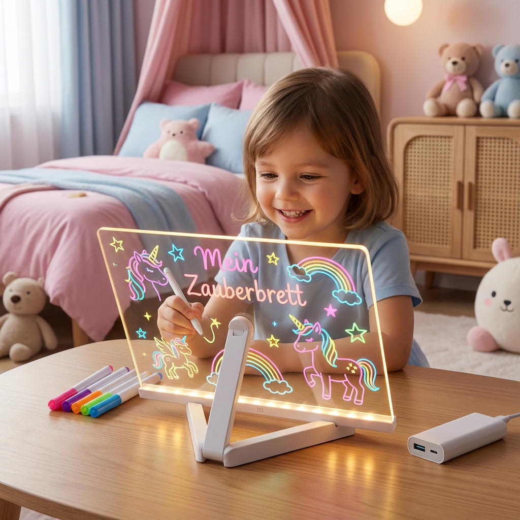 Verlicht LED tekenbord voor kinderen