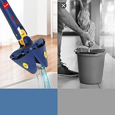 LuxClean Driehoekige Schoonmaak Mop | Efficiënt en veelzijdig voor een sprankelend resultaat