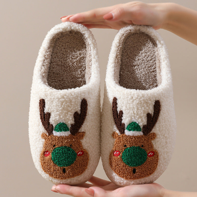 Warme Kerst Huisschoenen van Pluche