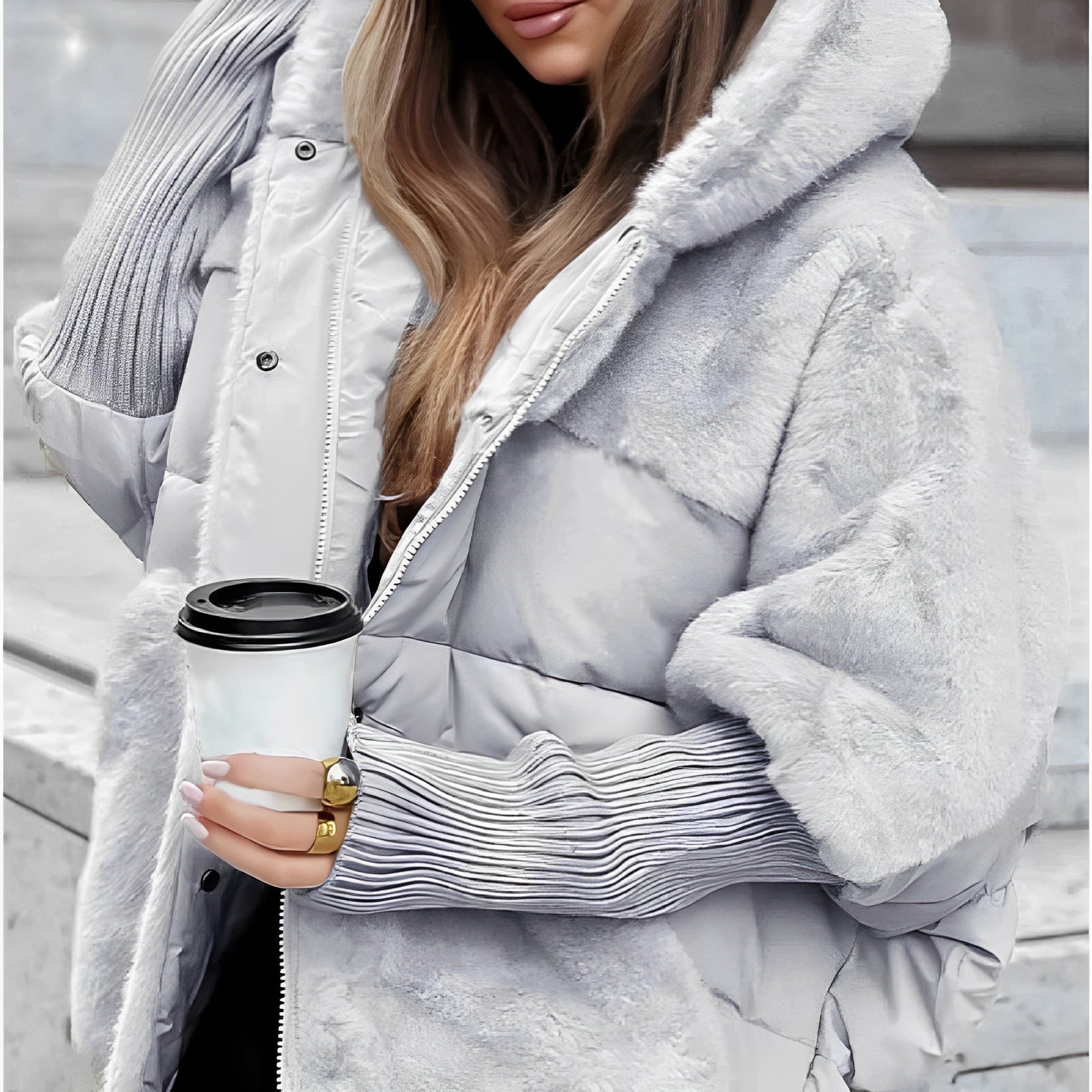 Warme Donsjack met Relaxte Pasvorm – Lichte Winterjas voor Stijl en Comfort