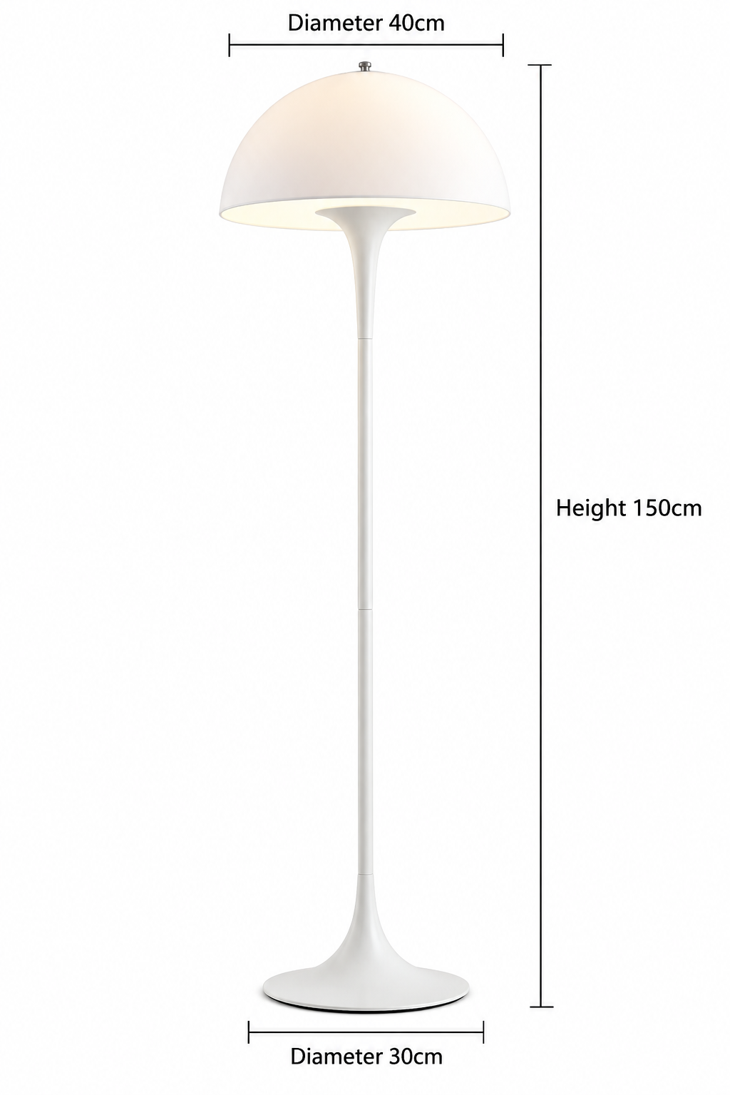 Panthella Tafellamp – Mid-Century Champignon Tafellamp met Zacht Verspreid Licht