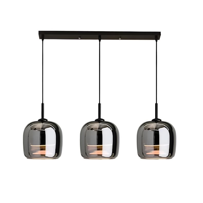 Noordse Zwarte Glazen Hanglamp