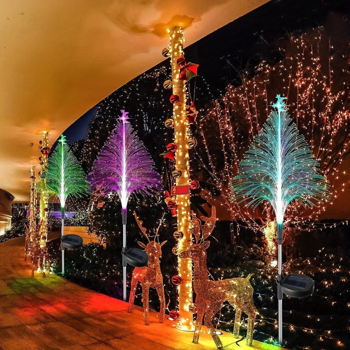 LichtTuin Solarset – 3 kleurveranderende LED-tuinlampen op zonne-energie