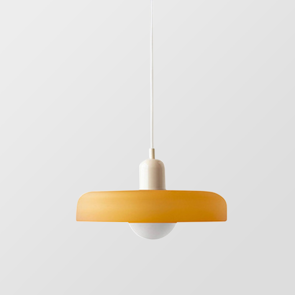 Bauhaus Hanglamp in Gekleurd Glas