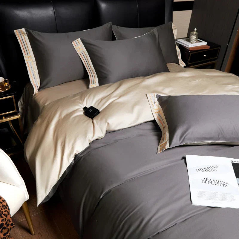 Deluxe Satijnen Katoenen Dekbedovertrek Set - Luxe voor uw Slaapkamer