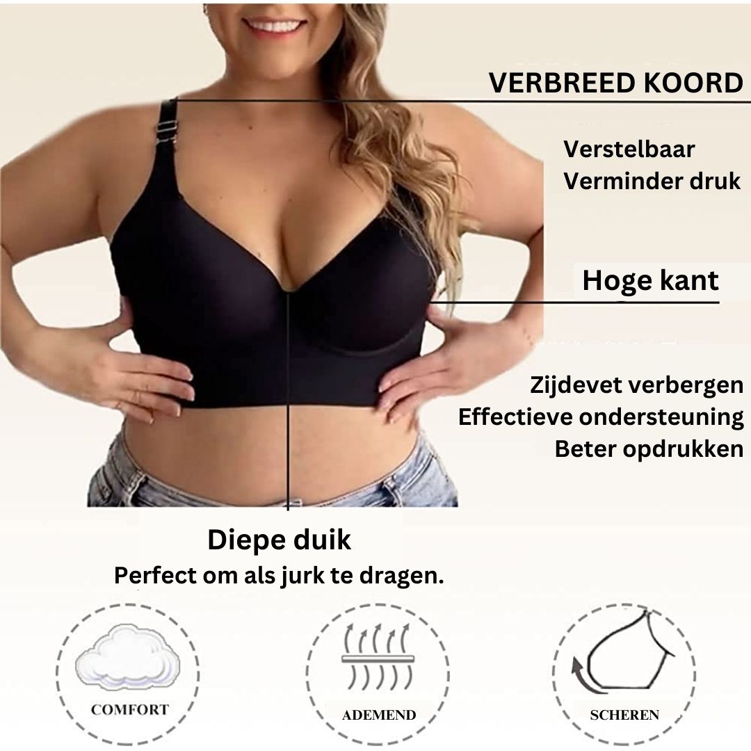 CurvEase | Diepe Cup Push-Up BH