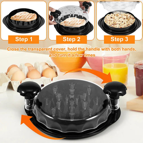 GourmetCraft Kip Shredder Pro | Moeiteloze vlees shredding voor snelle maaltijd voorbereiding en gourmet gerechten