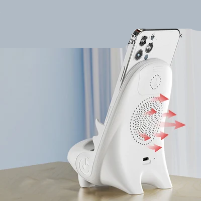 LuxiCharge Luxe Mini Stoel | Draadloze snellader en multifunctionele telefoonhouder