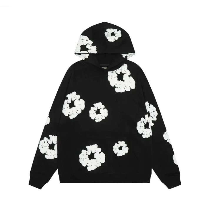 Ensemble Caleb met Hoodie en Wijde Bloemenbroek