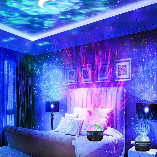 Magische Tischlampe Auroralight-Noorderlichtprojector met Muziekbediening