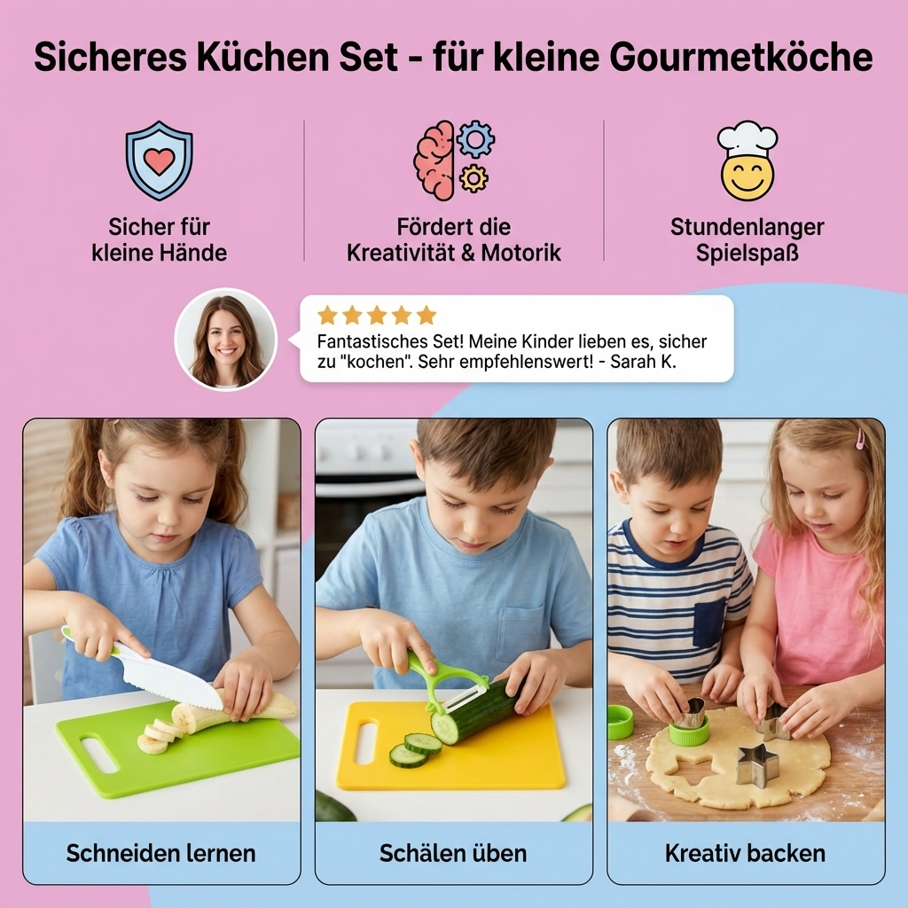 Veilig Keuken Set - voor kleine Gourmetkoks
