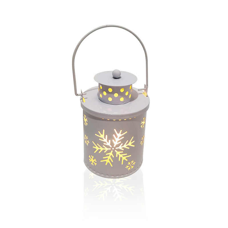 Elektronische Kerstkaars met Flikkerend LED Licht – Decoratieve IJzeren Kaars voor Binnen