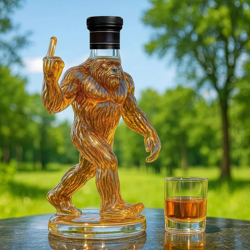 SasquatchSips – Grappige Bigfoot Whiskyfles