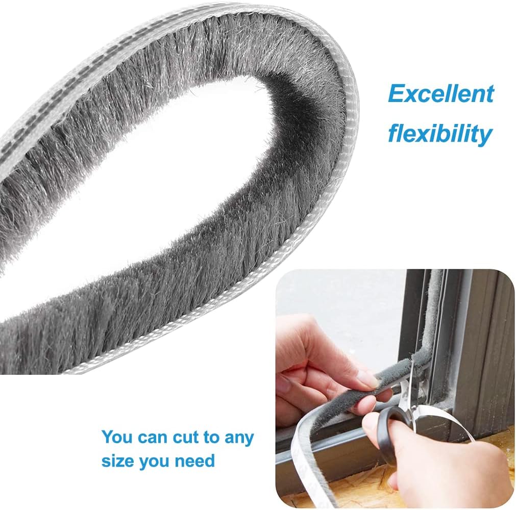 Borstelafdichting, deurafdichting, zelfklevend deurafdichting