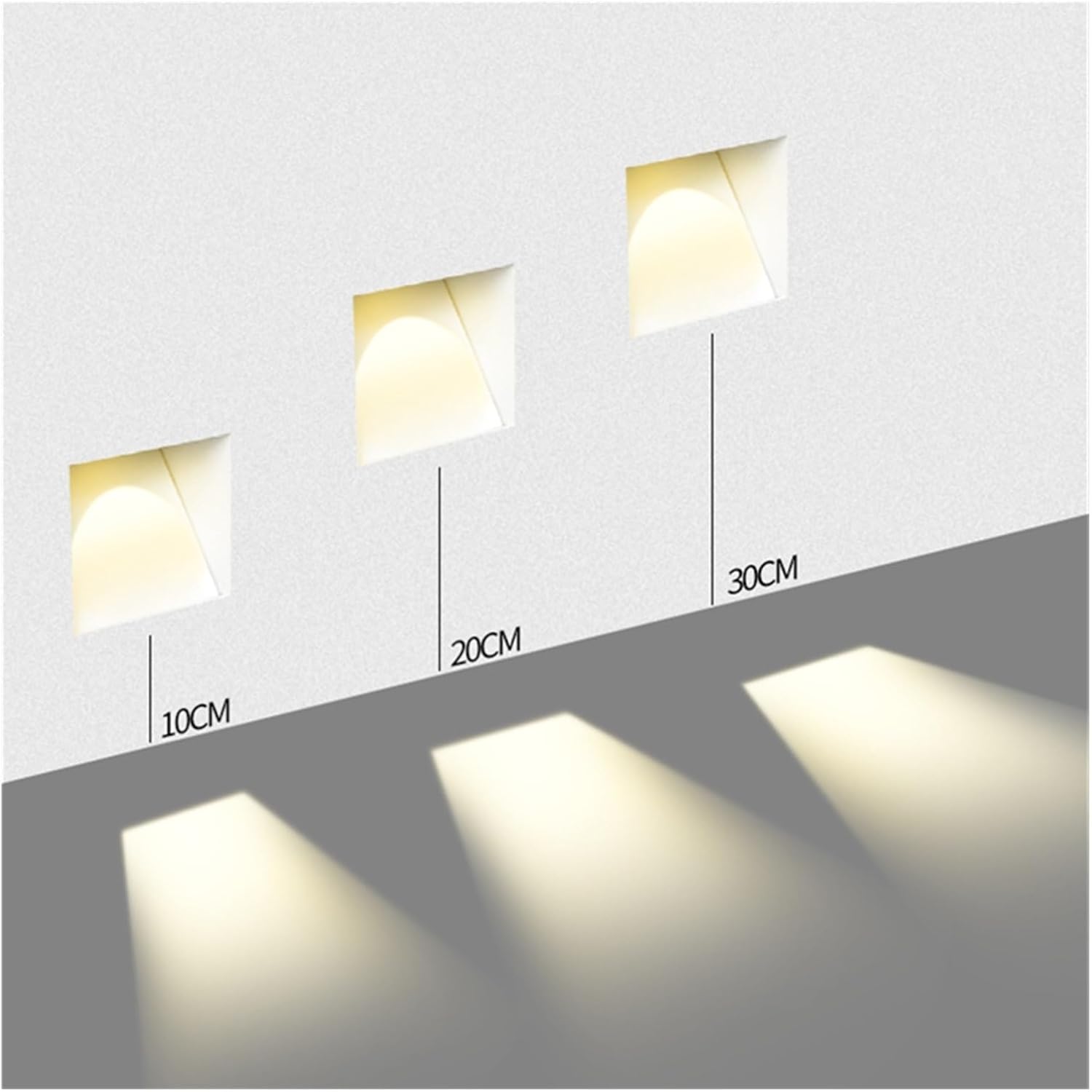 Nordic Randloze RVS Trap LED Wand 1-Licht