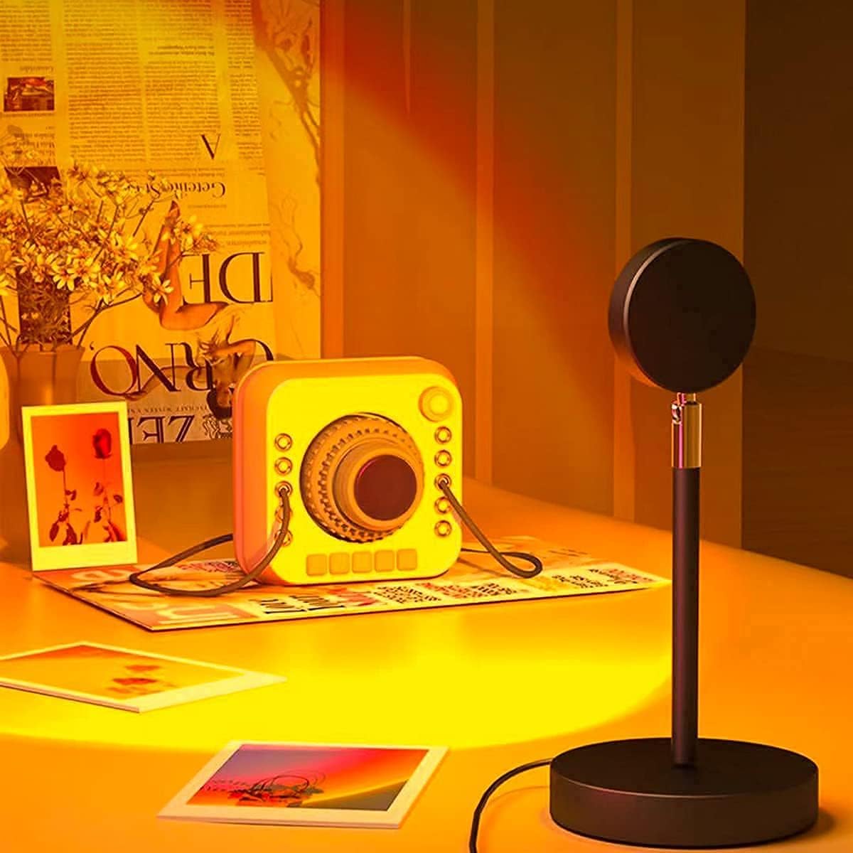 Moderne Tafellamp Sunsetlamp Warmwit Design