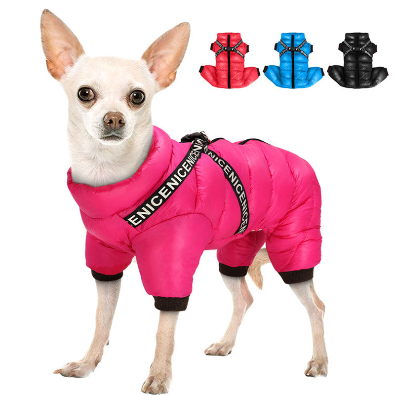 WarmPaw WinterComfort Hondenjas – Winddichte Jas met Zachte Isolatie voor Koud Weer