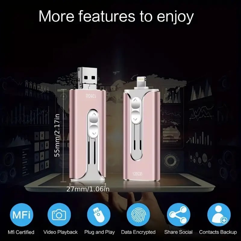 FileNest 4-in-1 USB Externe Geheugenopslag