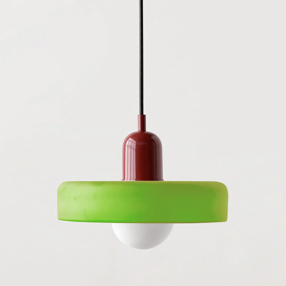 Bauhaus Gekleurde Glazen Hanglamp voor Moderne Interieurs
